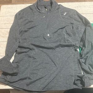 Asics Charcoal Gray Performance Pullover